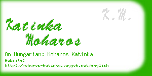 katinka moharos business card
